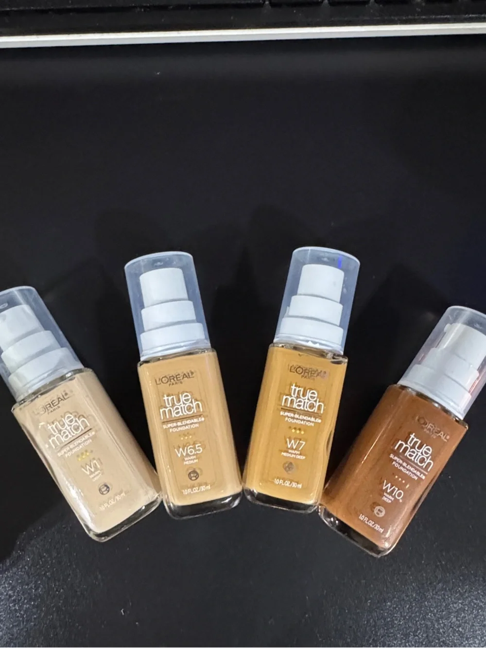 L'Oreal True Match Foundation Set - Cream, Tan, Brown, Deep Brown Shades